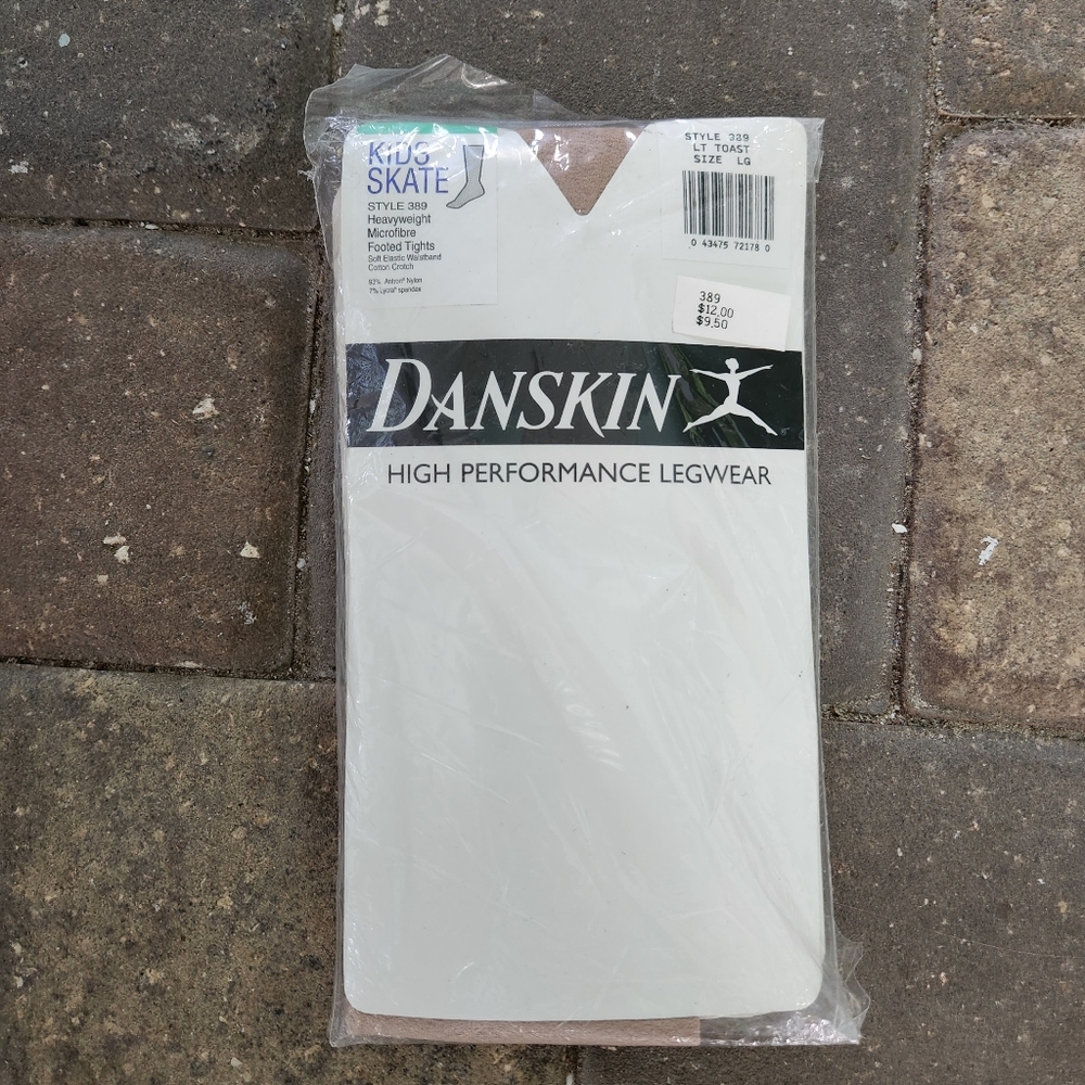 Ice Skating Danskin Dancewear Girls Heavyweight Footed Figure Skating Tights